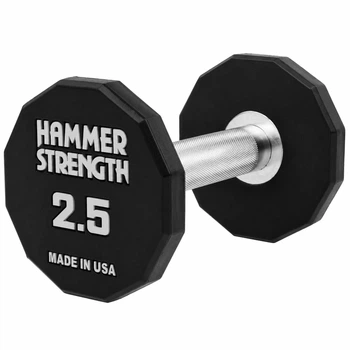 Гантель цельная профессиональная с полиуретановым покрытием 1шт HAMMER STRENGHT TA-9215-2_5 2.5 кг