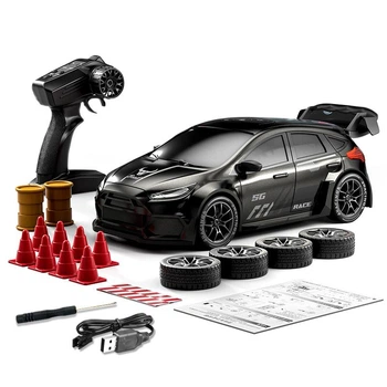 Радиоуправляемая машинка ZLL SG716 1:24 4WD до 20 км/ч, RC дрифт автомобиль на пульте управления, 2 комплекта колес, LED-подсветка, дорожные конусы
