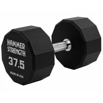 Гантель цельная профессиональная с полиуретановым покрытием 1шт HAMMER STRENGHT TA-9215-37_5 37.5 кг