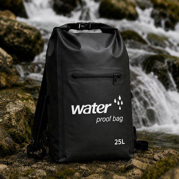 Герморюкзак водонепроницаемый 25 л герметичный Water Proof Bag TY-7563 цвет черный