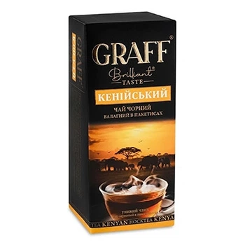 Чай черный 50г (25*2г) Кенийский в пакетиках GRAFF 0902