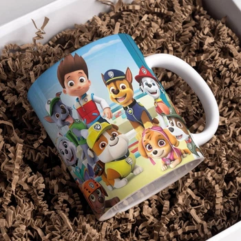 Чашка глянцевая Paw Patrol Щенячий патруль 330 мл (ЩП031345)