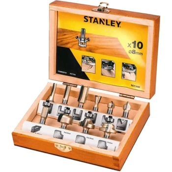 Набор фрез Stanley TCT 8 мм, 10 шт.