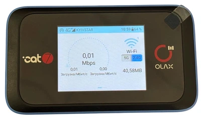 Wi-Fi роутер OLAX MT60 Cat.7 4G LTE для SIM-карти Wi-Fi 6 модем MIMO 2 антенні роз'єми CRC9