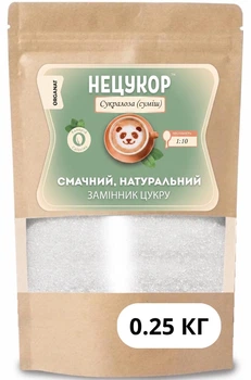 Cукралоза (1:10) 250г суміш натур. «НЕЦУКОР» - не горчит, для диетического питания и похудения
