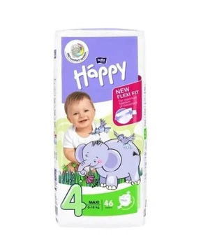 Підгузки дитячі Bella Baby Happy 4 MAXI 8-18 кг 46 шт