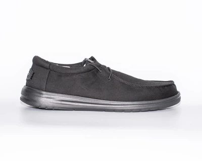 Мокасини чоловічі Hey Dude Wally X 45 (30 см) Black / White (44573-0WC)