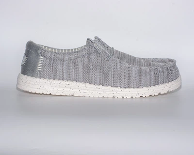 Мокасини чоловічі Hey Dude Wally Stretch Sox Wide 46 (31 см) Grey (42660-030)