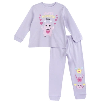Пижама Chicco Happy Monster Light Lilac Сиреневая Размер 116