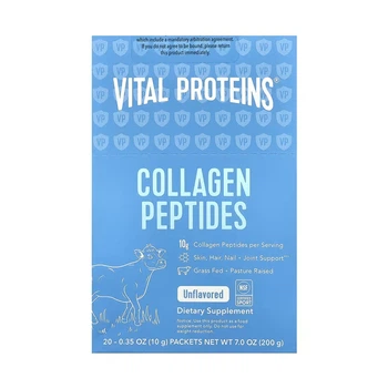 Колаген, Collagen Peptides - 200g Unflavored (20 Packets)