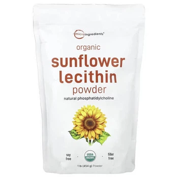 Лецитин Micro Ingredients Organic Sunflower Lecithin Powder 454 грамм