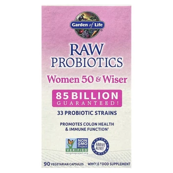 Пробиотики Garden of Life RAW Probiotics, Women 50 & Wiser 90 veg caps