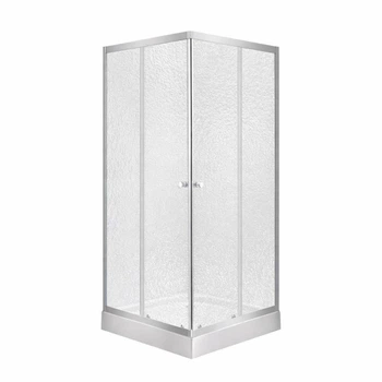 Душова кабіна Lidz Wawel SC90x90.SAT.LOW.FR, скло Frost 4 мм + Lidz Душовий піддон KAPIELKA ST90x90х14