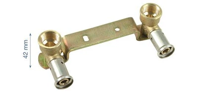 Прес-муфта кутова на вигнутій планці 16х1/2" HENCO (28PV-16041604)