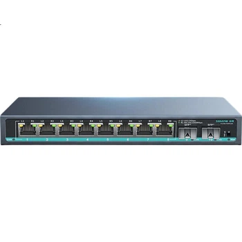 Коммутатор Sanze SZ-TK0802 на 8 портов 2.5G с двумя портами 10G SFP, стальной корпус, для NAS и видеонаблюдения