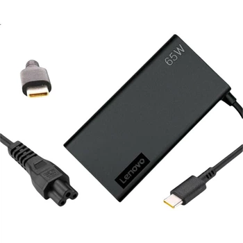 Оригинальное зарядное устройство Lenovo 65 Вт с быстрой зарядкой Type-C, адаптер для ThinkPad, 20 В 3.25 А, с USB-портом
