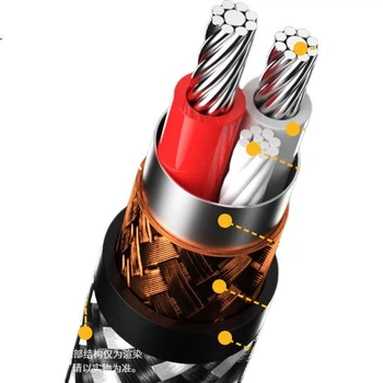 Аудіокабель ZHENWEI Jack 6.35 мм — 2 RCA, 5 м, червоно-білий