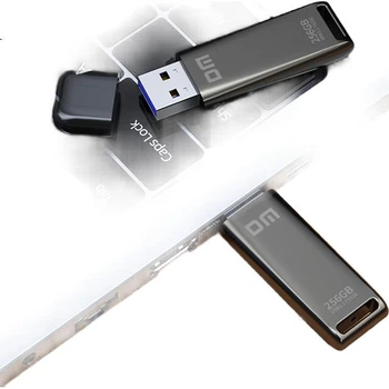 Флеш-накопичувач DM Damai 256 ГБ USB 3.2 високошвидкісний твердотільний флеш-накопичувач FS520 металевий автомобільний USB-накопичувач зі швидкістю читання 520 МБ/с