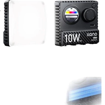 Llano Camera Fill Light RGB Full-Color Portable LED Pocket Light Live Streaming Photography Light Mirrorless Camera Flash Mobile Phone Mounty Light Interior Portrait Continuous Light 10W