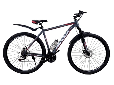 Велосипед CrossBike Imperia 29" 21" Сірий-Червоний