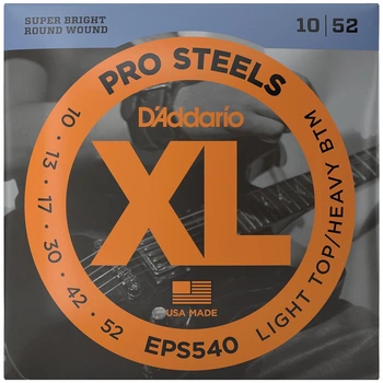 Струны DAddario EPS540 XL ProSteels 10-52 Light Top / Heavy Bottom
