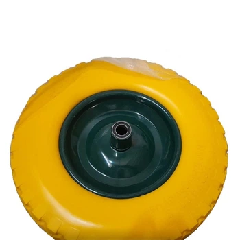 Колесо до тачки Forte PU 16"x4.00"-8" для WB9618 (BUDFIX) карбоновий підшипник