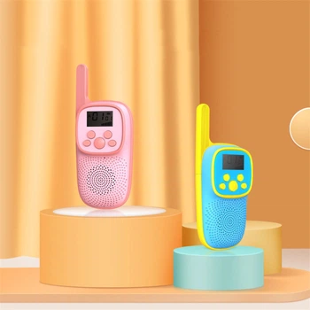Детская рация Walkie Talkie D21 Blue+Pink (2шт) с радиусом действия до 3 км.