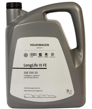 Моторное масло VAG LongLife III 0W-30 5л VAG GS55545M4