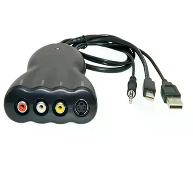 Преобразователь 1шт Mini DisplayPort – RCA (AV) и S-Video с аудиовыходом черный