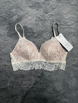 Бюстгальтер без кісточок Hunkemoller Shiloh Padded Longline Non-Underwired Bra - White - 70C