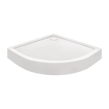 Душевой поддон акрил угловой Qtap Robin 100x100x12 см + сифон