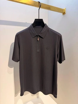 Мужское поло черного цвета Loro Piana –поло на молнии Business Casual размер 2XL