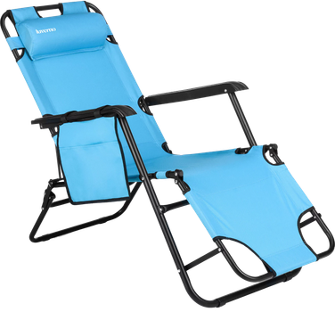 Leżak ogrodowy Luverno Sun Comfort 2w1 Turkusowy (O-66596)