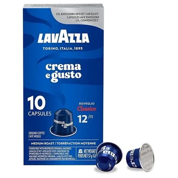 Капсулы Nespresso Lavazza Crema Gusto Classico Лавацца крема классик 10 шт, алюминий