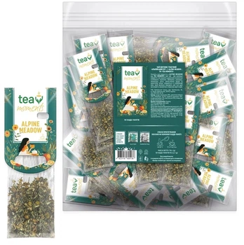 Чай фруктово-травяной Tea Moments Alpine Meadow Альпийский луг 50 кадди-пакет по 2.2 г с цветами и ягодами