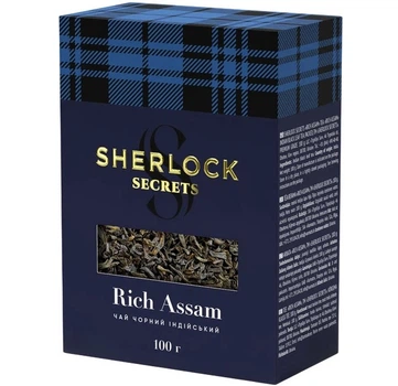 Чай черный Sherlock Secrets Rich Assam Насыщенный Ассам 100 г Среднелистовой