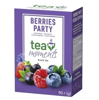 Чай черный Tea Moments Berries Party Ягодная вечеринка 90 г листовой