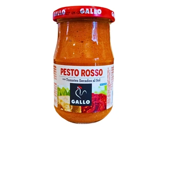 Соус Gallo Песто Россо Salsa PESTO ROSSO із в'яленими томатами 190 г (8410069016812)