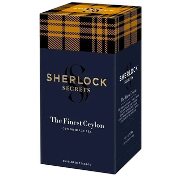 Чай черный Sherlock Secrets The Finest Ceylon Лучший Цейлон 22 саш по 2 г