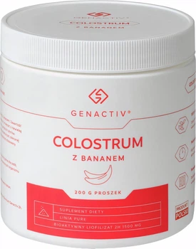 Suplement diety Genactiv Colostrum z bananem 200 g (5907546536381)