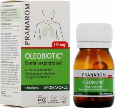 Suplement diety Pranarom Oleobiotic Salud Respiratoria 15 kapsułek (5420008555060)