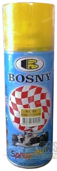 Краска аэрозольный тонирующий лак 400 мл Bosny желтый №02