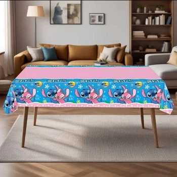 Скатерть одноразовая на стол, Стетч (Stitch) 180×108 см