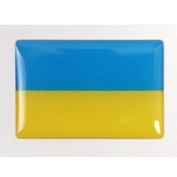 Наклейка силиконовая Флаг Украины 45х30 мм