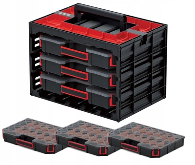 Кейс-органайзер Kistenberg TAGER CASE KTC40306S 415х290х295 мм черный полимер