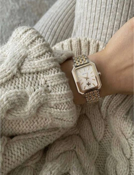 Годинник жіночий Tory Burch колір золото зі сріблом