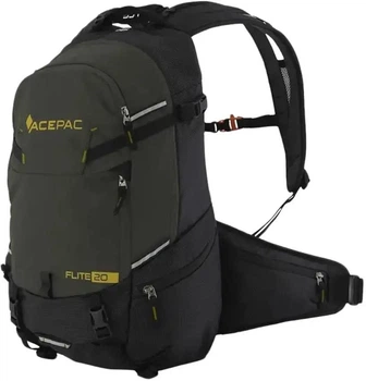 Рюкзак Acepac Flite 20 для велопоездок городской вентилируемый с рейнкавером и органайзером Grey