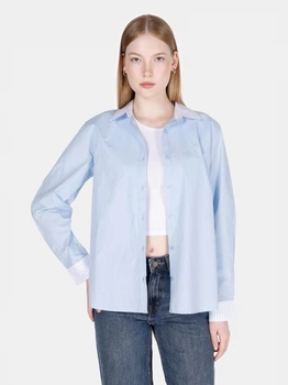 Сорочка бавовняна жіноча Colin's CL1073300LBL XS Light Blue (8684112598666)