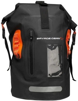 Герморюкзак Savage Gear Waterproof Rollup 40L водонепроницаемый 500D для рыбалки компактный Black