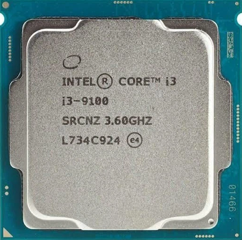 Процессор Intel Core i3-9100 4 ядра 4 потока 3.6–4.2GHz LGA1151 v2 Coffee Lake Refresh Б/У